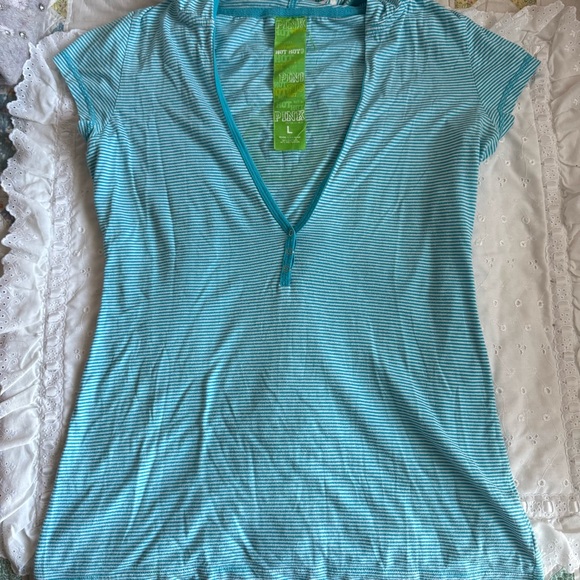 Y2K Victoria’s Secret PINK Striped Hood Lifeguard Top - Picture 3 of 9